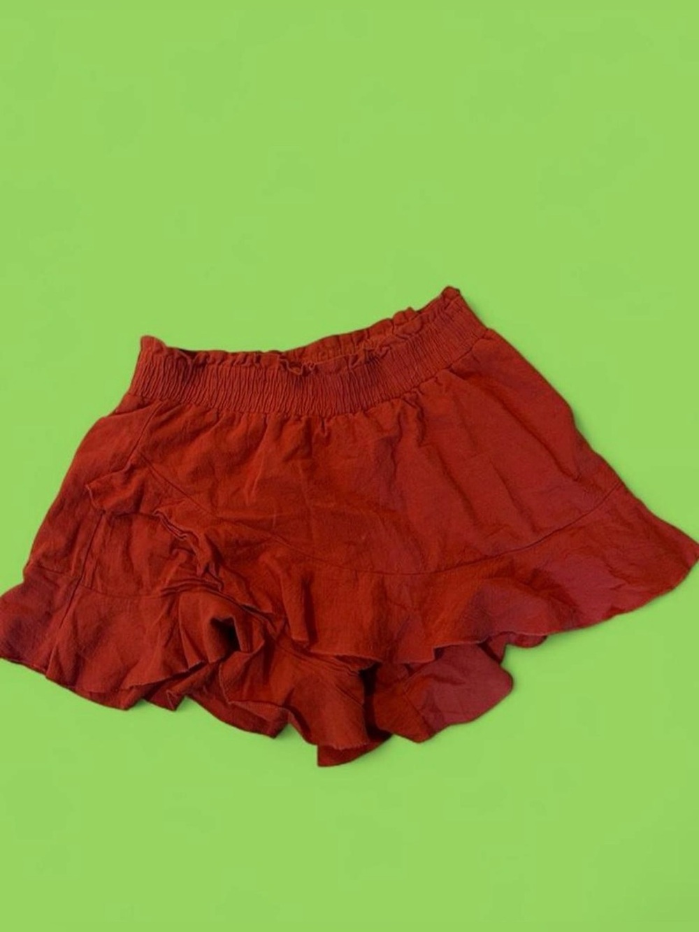 ruffled mini skort